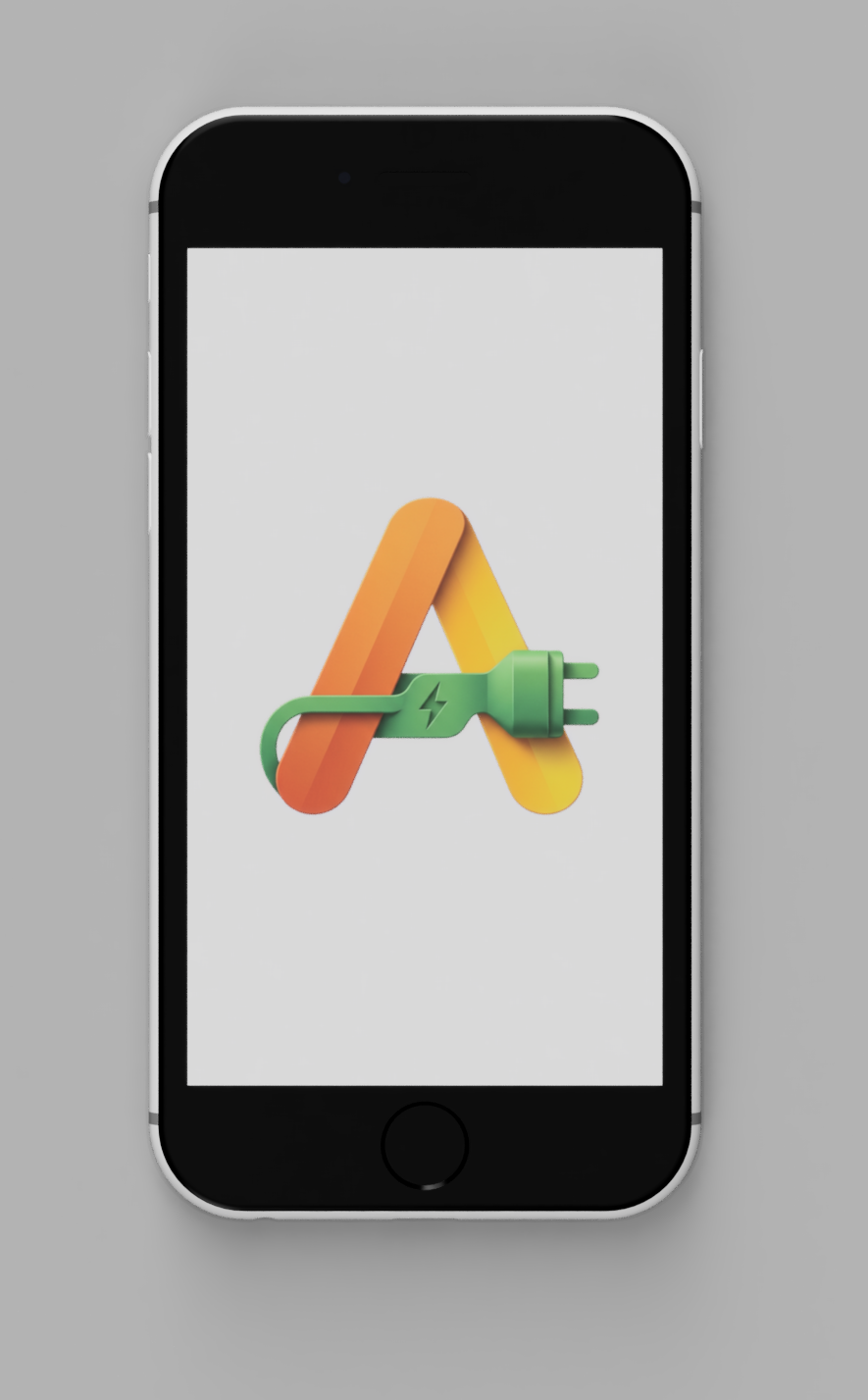 The ANEW eScout app open on a phone, the ANEW mark on screen, studio render