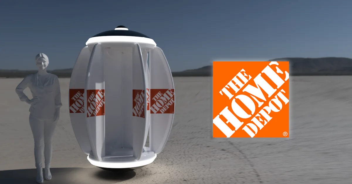 Concept rendering: ANEW private-label wind turbine for The Home Depot